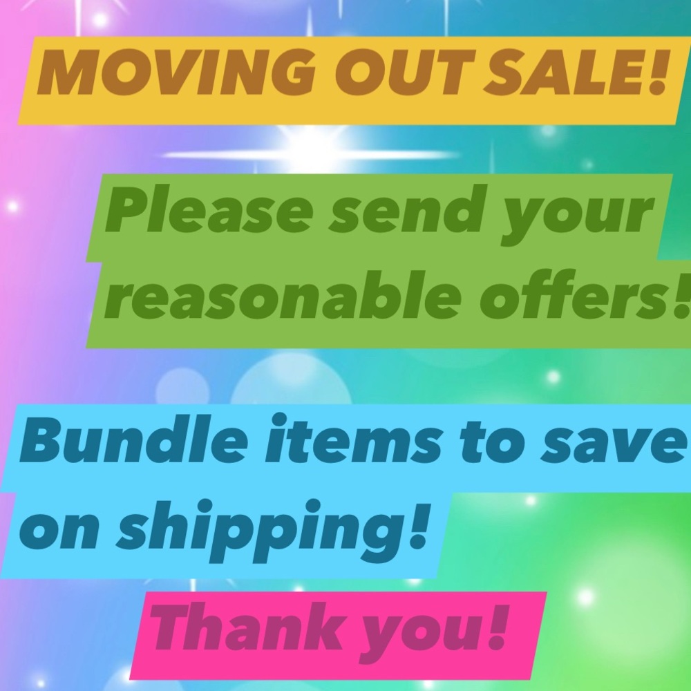 MOVING OUT SALE! ALL 20% OFF!